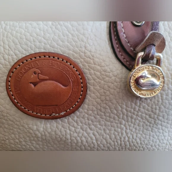 Dooney & Bourke Classic Two-Tone Leather Handbag - Picture 16 of 16